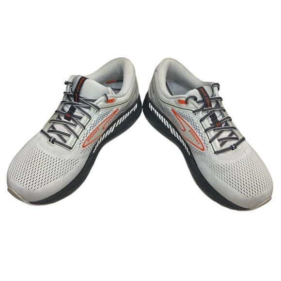 Brooks Beast GTS 23 Men’s 11.5 D Gray Orange Excellent Used Condition - Picture 5 of 15